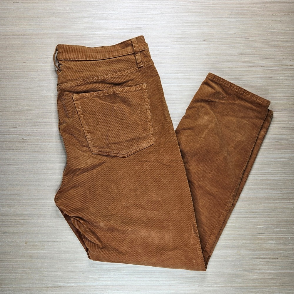 J.Crew Vintage Straight Mens Corduroy Pants Size 31x27.5 Copper Brown